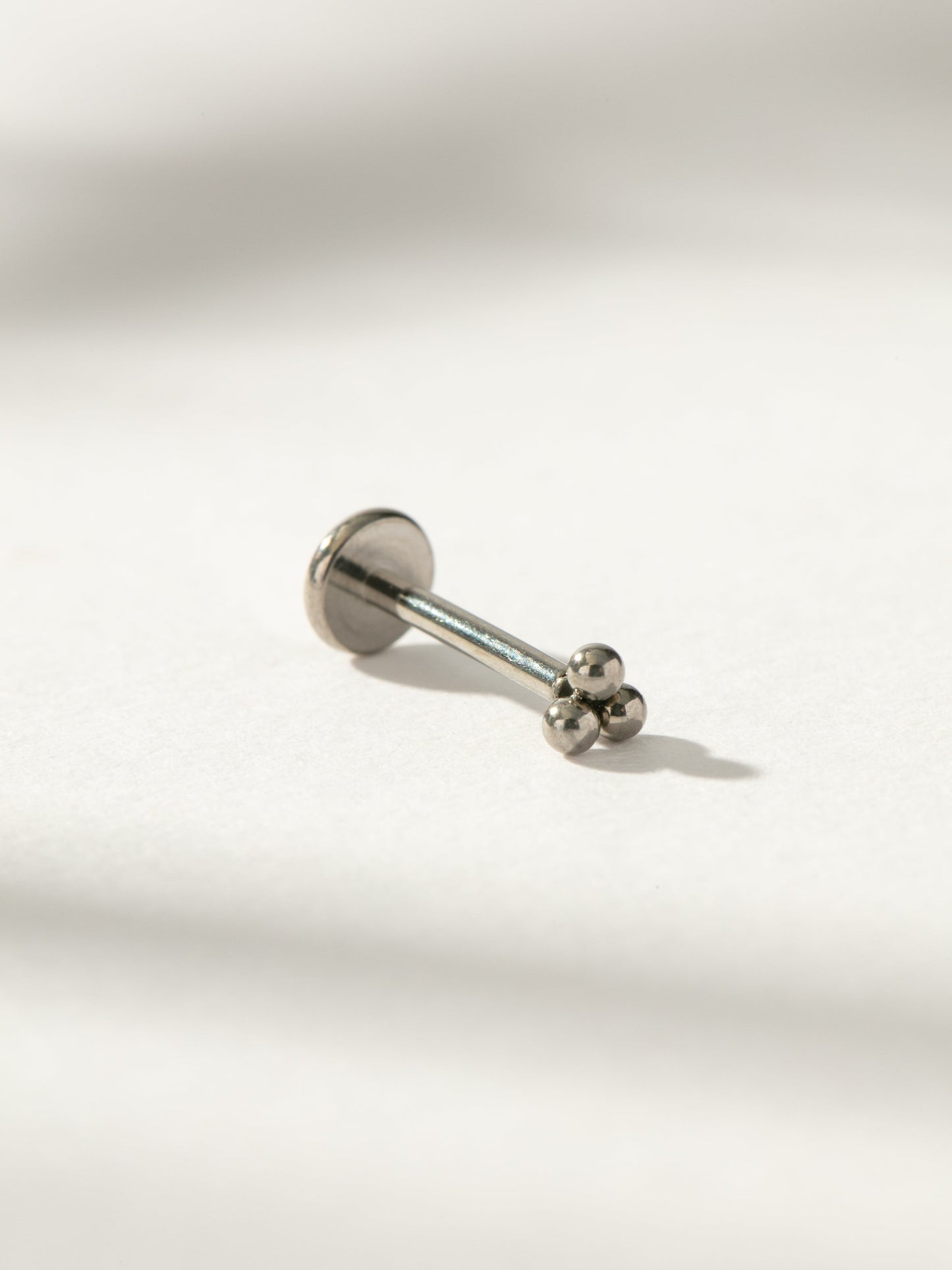 Titanium Trio Flat Back Earring