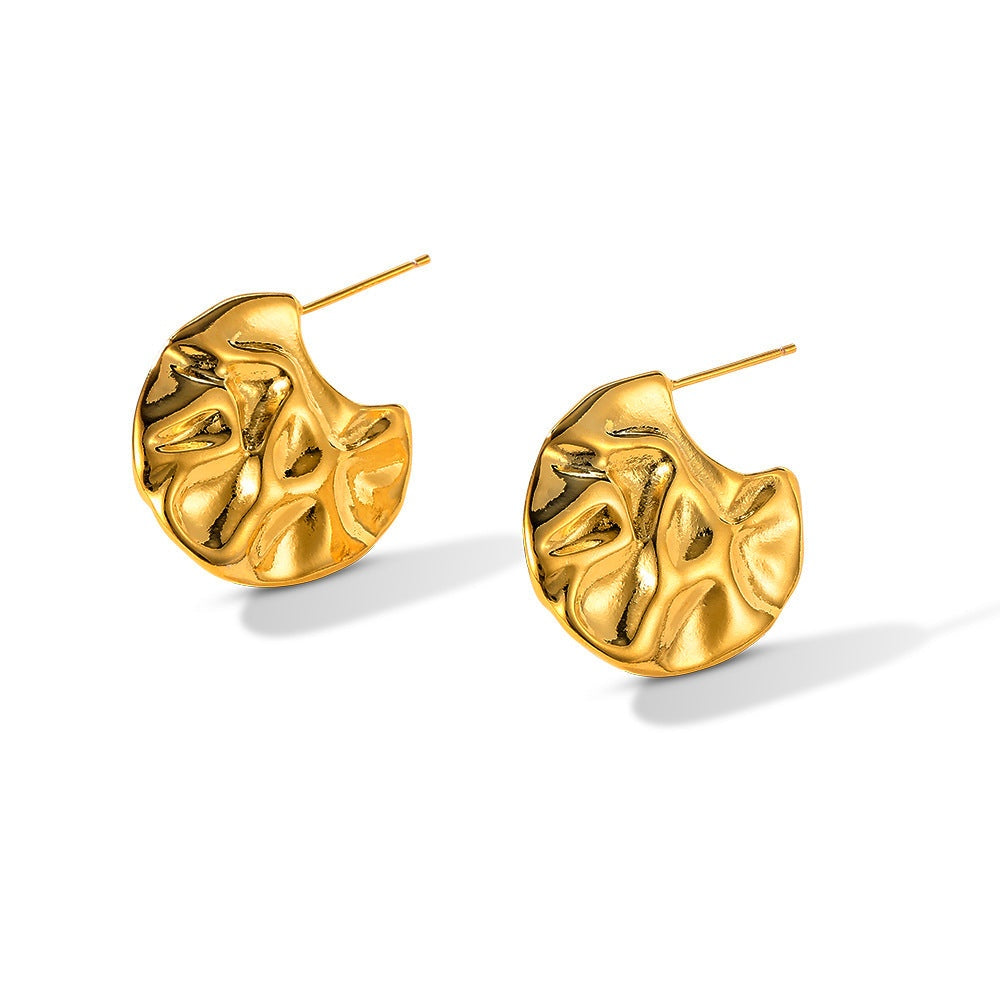 Geometric Round Earrings