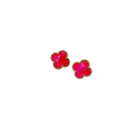 Four-leaf clover earrings