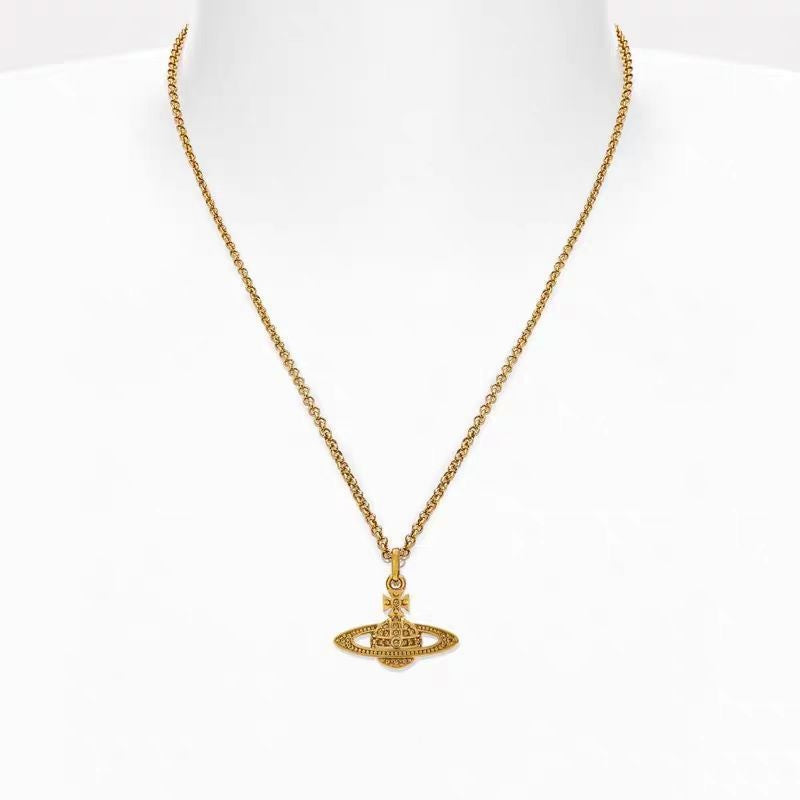 Classic Full Diamond Planet Necklace