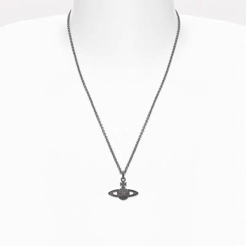 Classic Full Diamond Planet Necklace