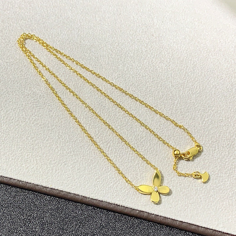 Butterfly glossy necklace