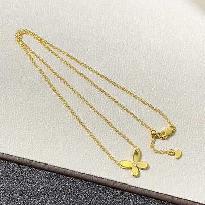 Butterfly glossy necklace