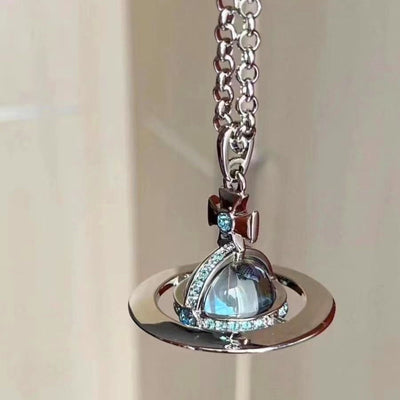 3D Planet Collarbone Chain Necklace