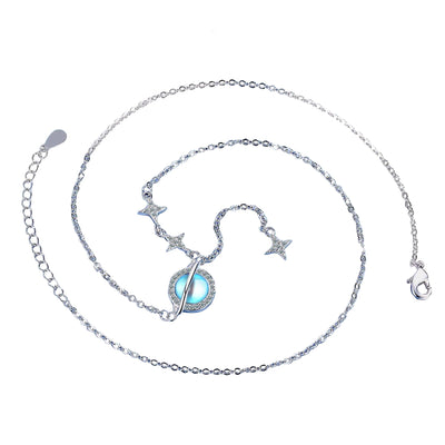 Moonstone Planet Necklace