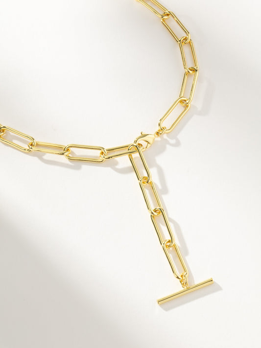 Excessive Chain Lariat Necklace