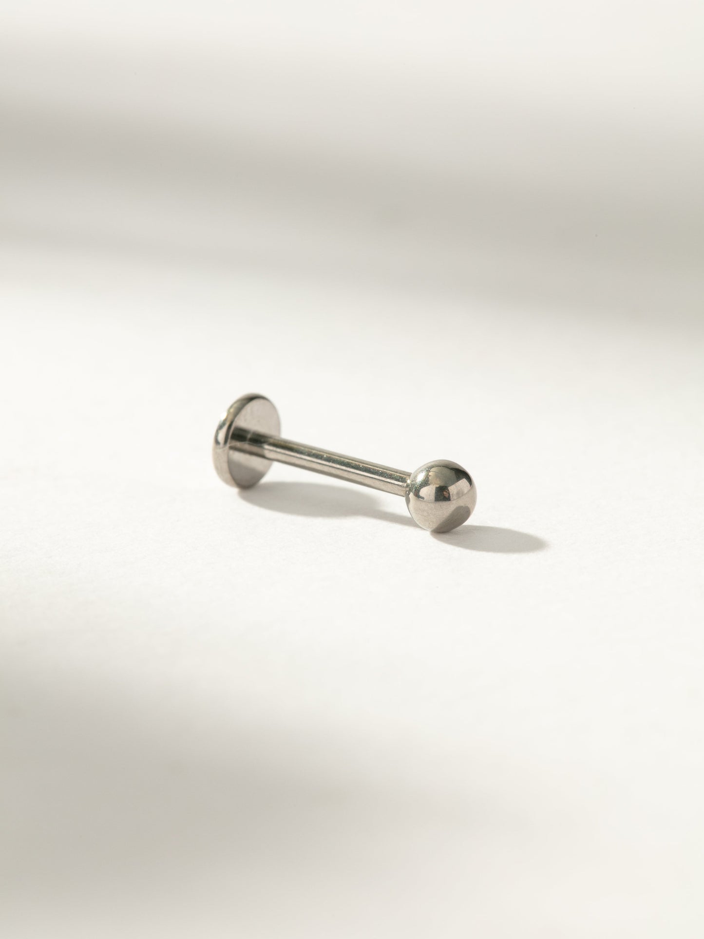 Titanium Ball Flat Back Earring