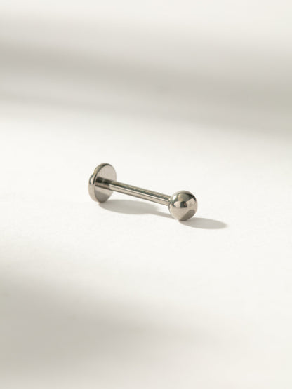 Titanium Ball Flat Back Earring