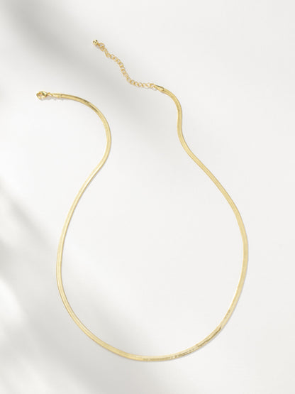 Bossy Herringbone Chain Necklace