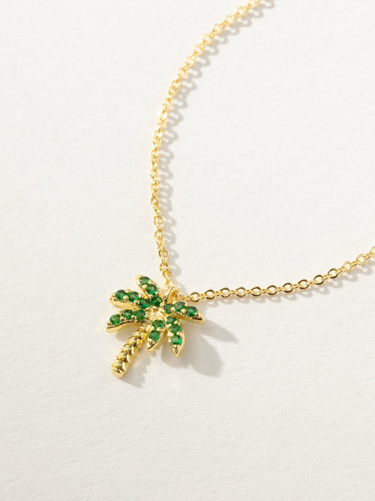 Kids' Palm Tree Pendant Necklace