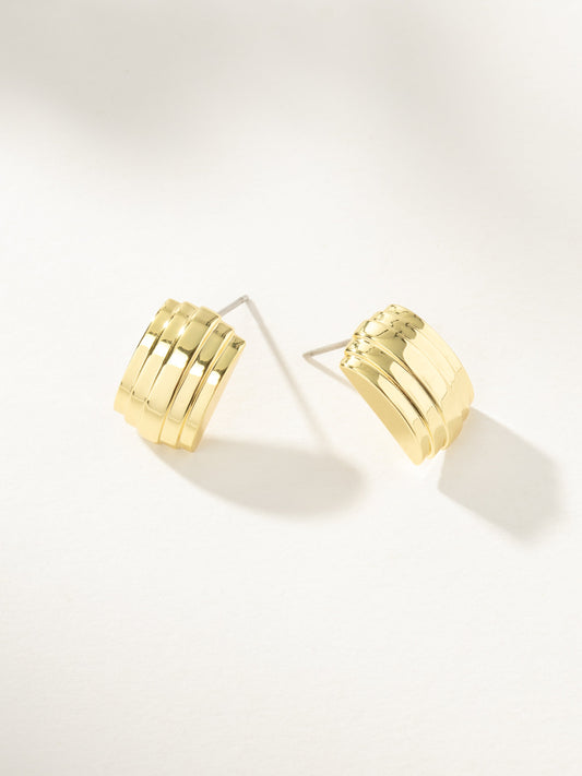 Mirror Ribbed Earrings